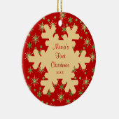 Premier ornement de Noël Red Snowflake de Mema (Droite)