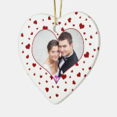 Premier ornement de photo de la Saint-Valentin du (Gauche)