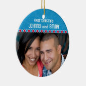 Premier ornement de photo de Noël (Droite)