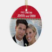 Premier ornement de photo de Noël (Droite)