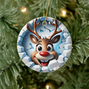 Premier ornement de rennes de Noël