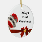 PREMIER ORNEMENT DE SINGE DE LA CHAUSSETTE DU BÉBÉ (Droite)