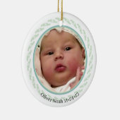 Premier ornement d'empreintes de bébé (Droite)