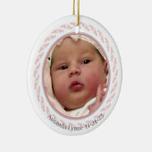 Premier ornement d'empreintes de bébé (Droite)