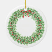 Premier ornement d'eucalyptus engagé à Noël (Dos)