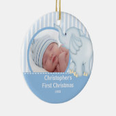 Premier ornement Elelphant de photo de Noël de (Droite)