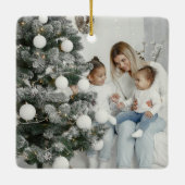 Premier ornement en céramique adopté de Noël (Dos)