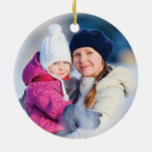 Premier ornement en céramique de chute de neige -  (Dos)