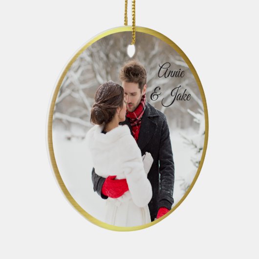 Premier ornement en céramique de Noël de couple (Droite)