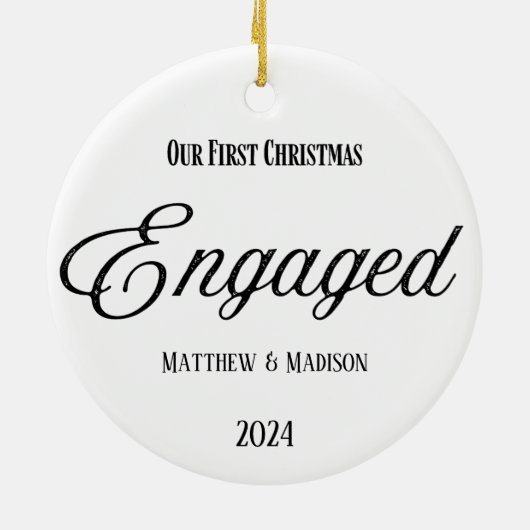 Premier ornement engagé de Noël (Dos)