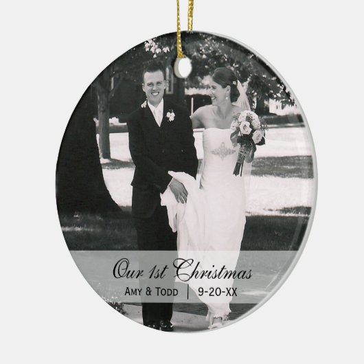 Premier ornement fait sur commande de photo de (Gauche)