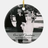 Premier ornement fait sur commande de photo de (Dos)