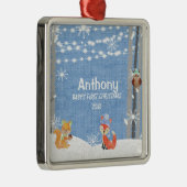 Premier ornement personnalisé d'animal de Noël de (Droite)