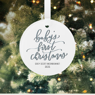 Premier ornement personnalisé de Noël pour bébé mo
