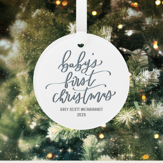 Premier ornement personnalisé de Noël pour bébé mo