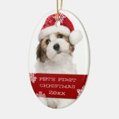 Premier ornement photo de marionnettes de Noël| RE (Gauche)