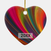 Premier ornement photo de Noël de bébé avec année (Dos)