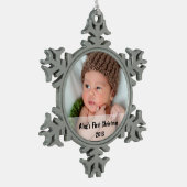 Premier ornement photo de Noël pour bébé (Gauche)