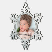 Premier ornement photo de Noël pour bébé (Vue impression)