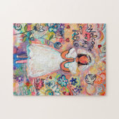 Premier puzzle de cadeau de fille de communion (Horizontal)