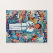 Premier puzzle de cadeau de garçon de communion (Horizontal)