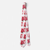 Premier Red Orchids Formal Sharp Stropdas (Voorkant)
