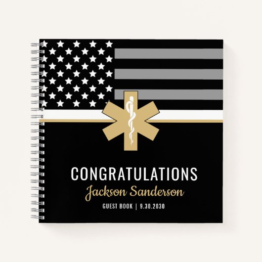 Premier répondant EMT EMS Retirement Livre d'invit (Devant)