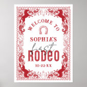 Premier Rodeo Anniversaire Affiche de bienvenue de (Devant)