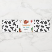 Premier Rodeo Cowboy Étiquette de bouteille d'eau  (Étiquettes simples)