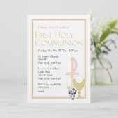 Premier rose moderne des invitations | de (Debout devant)