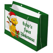 Premier sac cadeau de Noël pour bébé girafe unisex (Devant Angle)