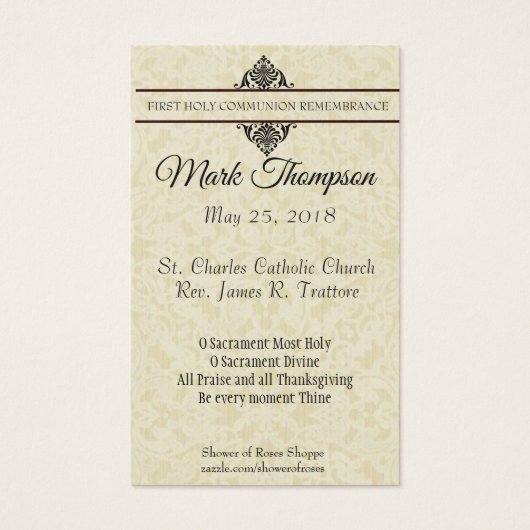 PREMIER SAINT COMMUNION ANGELS EUCHARISTE (Dos)