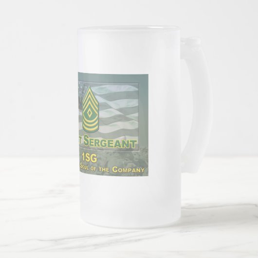 Premier sergent Gig Frosted Mug (Devant droit)
