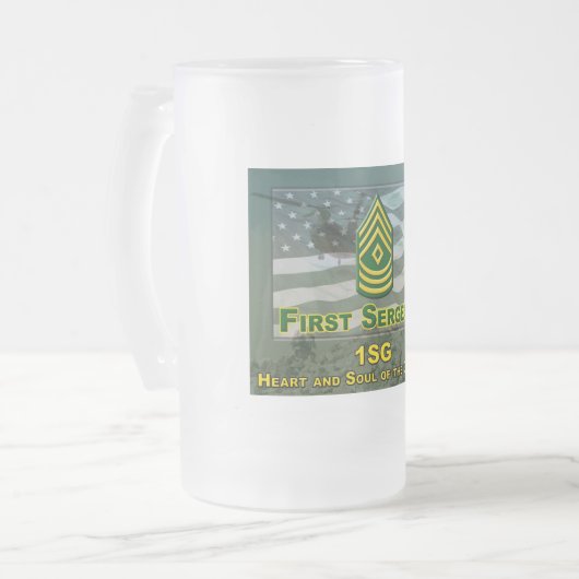 Premier sergent Gig Frosted Mug (Devant gauche)
