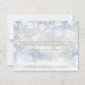 Premier Snowflakes Gold Business Merci (Dos)