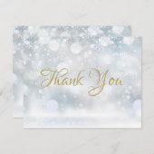 Premier Snowflakes Gold Business Merci (Devant / Derrière)