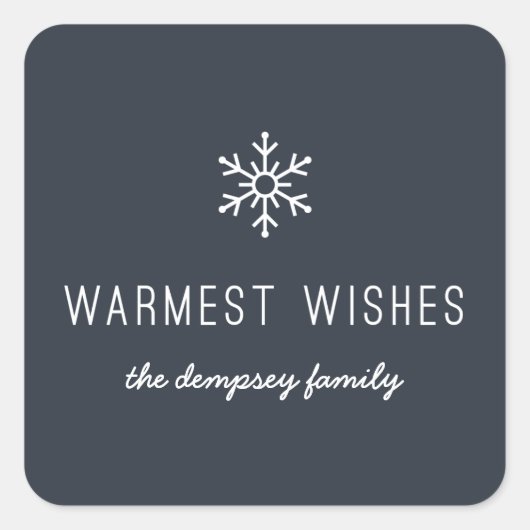 Premier Sticker Snowfall - Navy (Devant)