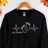 Premier Sweatshirt Faire-part de grossesse Heartbe