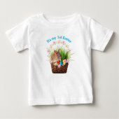Premier T-shirt de Pâques pour bébé ou bébé (Devant)