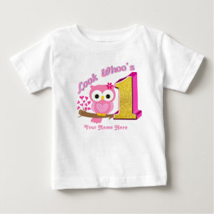 Premier T-shirts de hibou de la chemise de béb