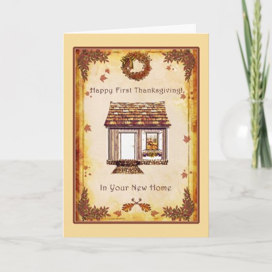 Premier thanksgiving dans la nouvelle carte à la (Devant)