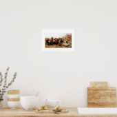Premier Thanksgiving de Plymouth Fine Art Poster (Cuisine)