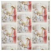 Premier tissu de fille de sainte communion (Échantillon)
