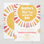 Premier Tour Autour du Soleil Invitation (Devant / Derrière)
