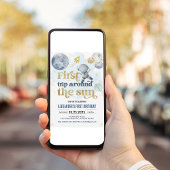 Premier Tour Autour du Soleil Invitation d'anniver