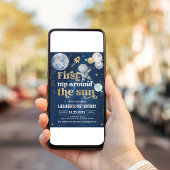 Premier Tour Autour du Soleil Invitation d'anniver