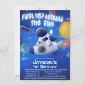 Premier Tour Autour du Soleil - Invitation Espace  (Devant)