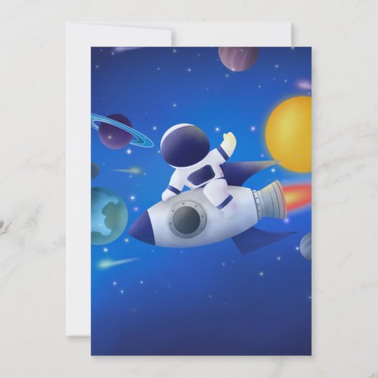 Premier Tour Autour du Soleil - Invitation Espace  (Dos)