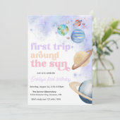 Premier Tour Autour du Soleil Invitation Spatiale (Debout devant)