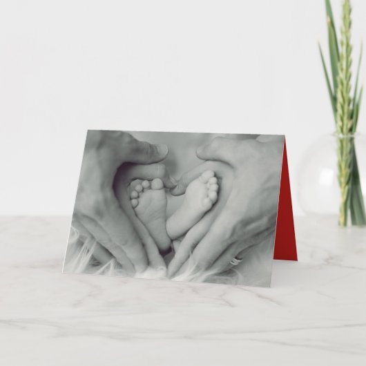 PREMIER VALENTIN DE BÉBÉ AVEC CARTE DE FAMILLE (Devant)